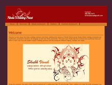 Tablet Screenshot of hinduweddingpriest.com